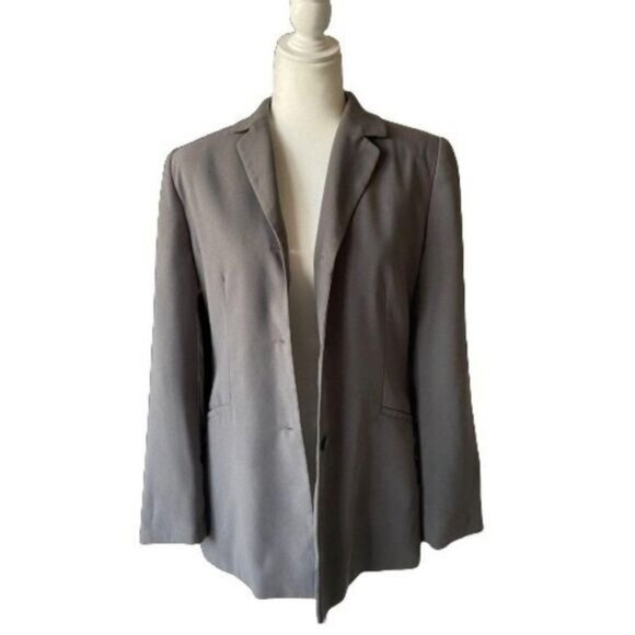 Imagio Casual Button Closure Boyfriend Blazer Jacket for Women - Picture 2 of 8